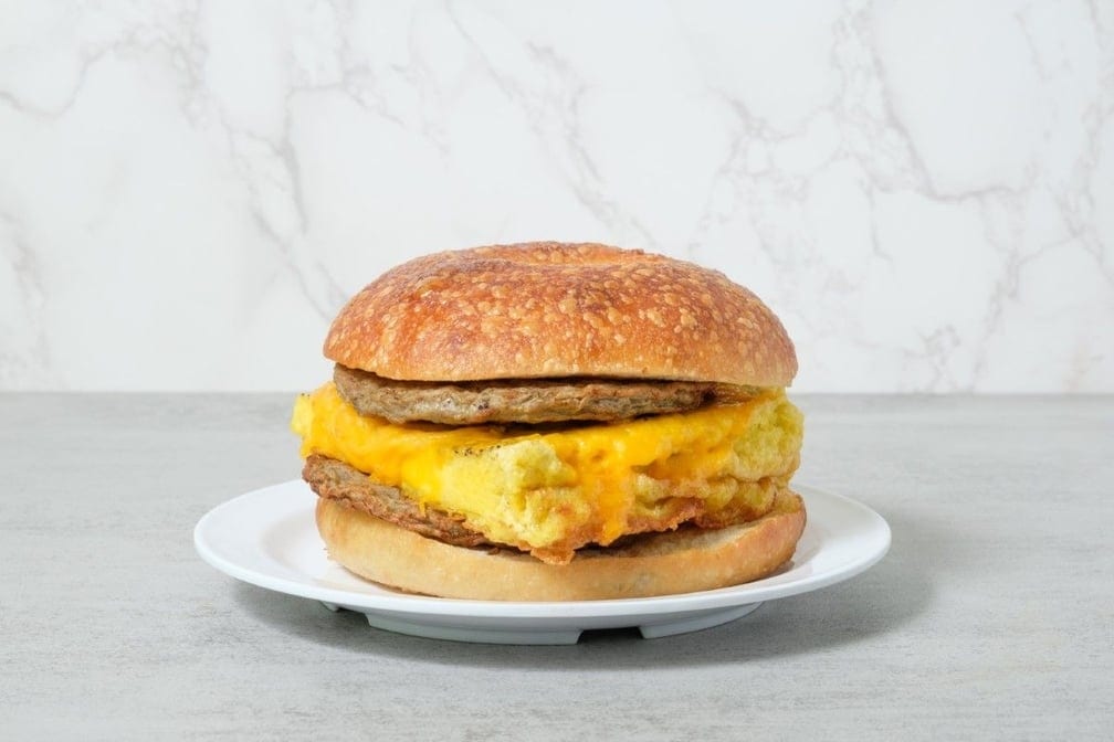 Turkey Sausage, Egg & Cheddar.