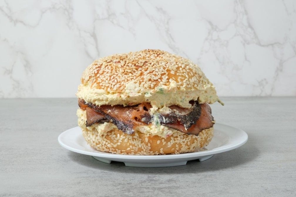 Pastrami Lox Sandwich.